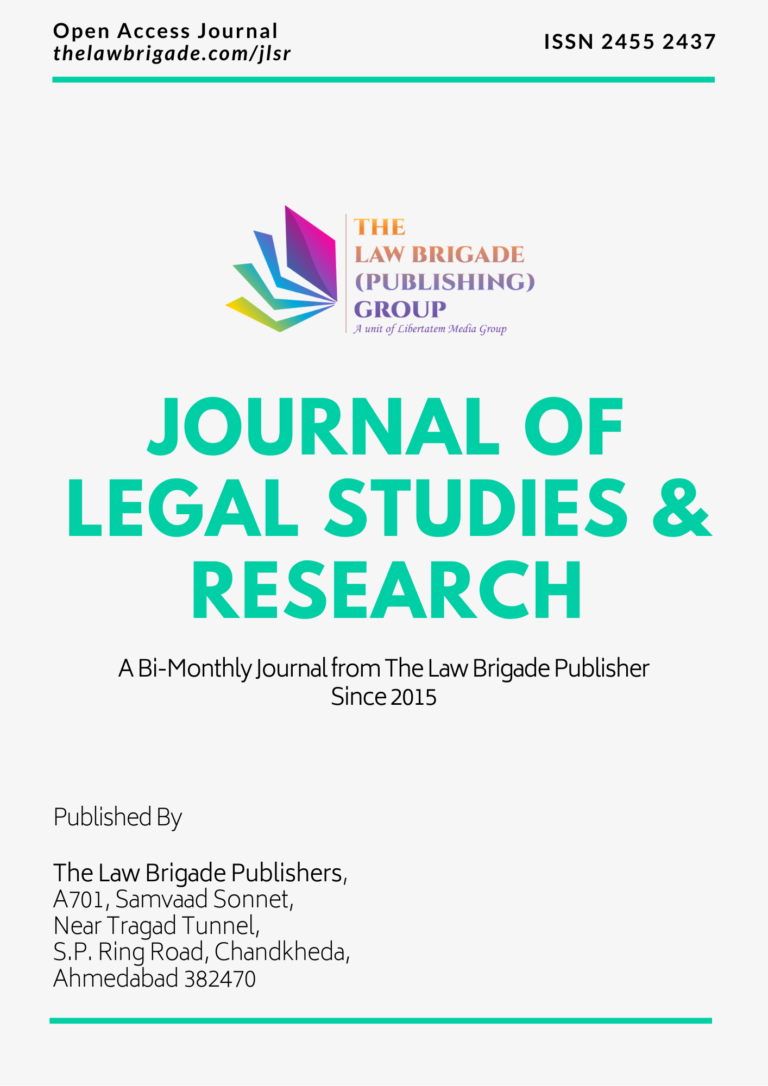 Journal of Legal Studies & Research